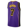 Dres Los Angeles Lakers Carmelo Anthony 7 Jordan 2022-23 Statement Edition Ljubičasta Swingman